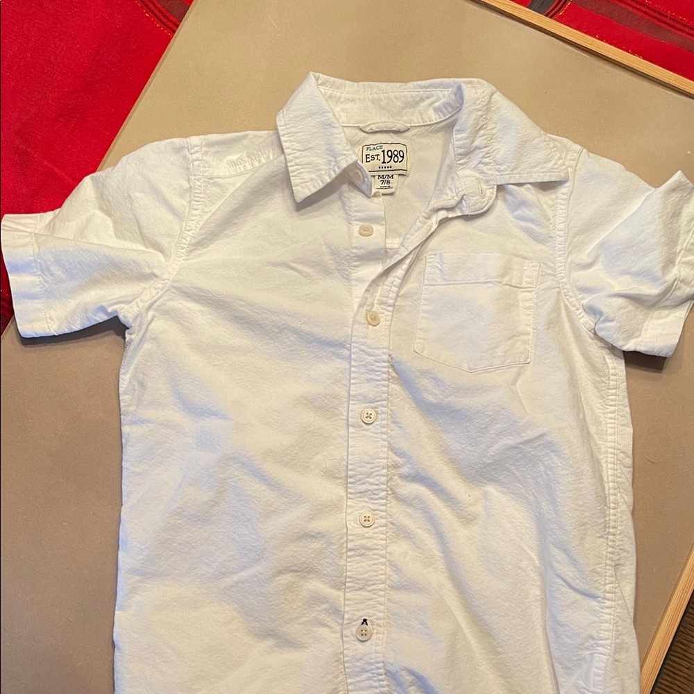 The Children's Place White Button Down Shirt